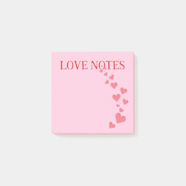 Valentine's Notes | Love Notes Post-It Notes Post-it Klebezettel (Vorderseite)