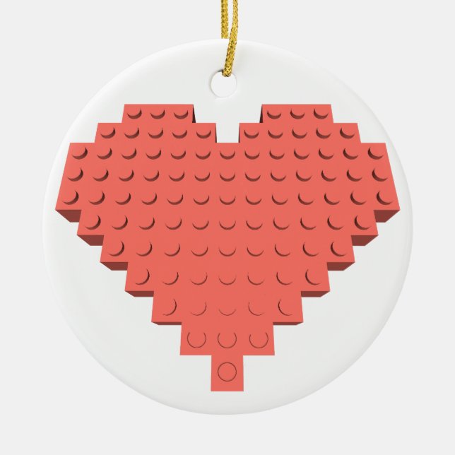 Valentines ornements en forme de coeur (Devant)