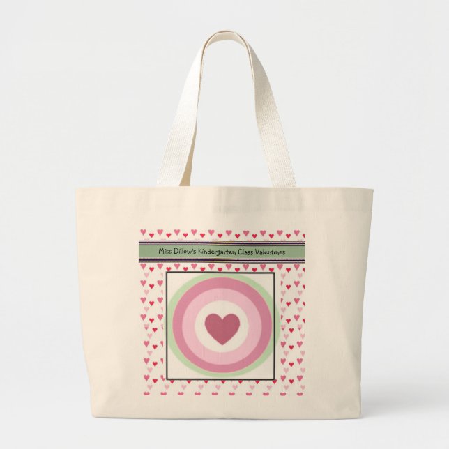 Valentines personnalisées Sac fourre-tout Modèle (Devant)