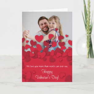 Valentine's Photo Card Hearts 2 Karte