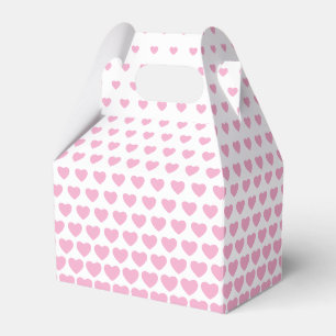 Valentines Pink Heart Shape Pattern Geschenkschachtel