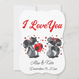 Valentines Raccoon Grußkarte Mitteilungskarte