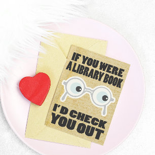Valentines romantiques Livre Lovers Carte de voeux