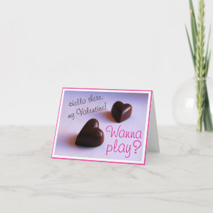 Valentines Romantische Schokoladenherzen Wiedergeb Feiertagskarte