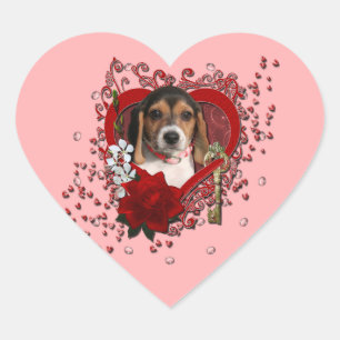 Valentines - Schlüssel zu meinem Herzen - Herz-Aufkleber