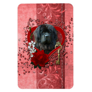 Valentines - Schlüssel zu meinem Herzen - Neufundl Magnet