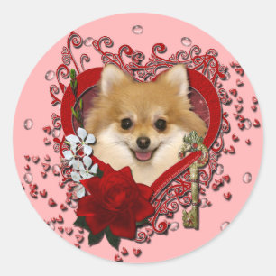 Valentines - Schlüssel zu meinem Herzen - Spitz Runder Aufkleber