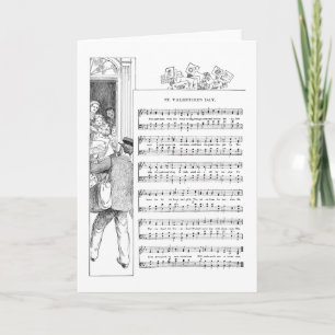 Valentines Song und Musik Feiertagskarte