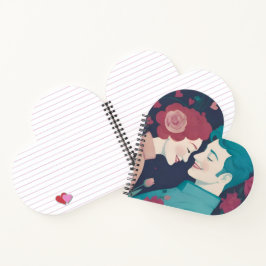 Valentines spiral notebook notizbuch