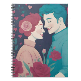 Valentine's Spiral Photo Notebook Notizblock