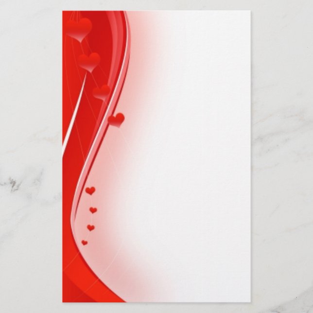 Valentines Stationery Briefpapier (Vorderseite)