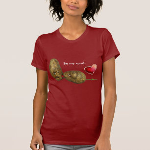 Valentines T - Shirt Niedlich Potato Kissespuds