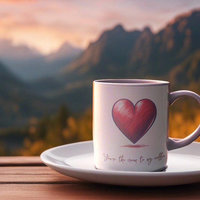 Valentines Tasse Creme to My Coffee latte (Von Creator hochgeladen)