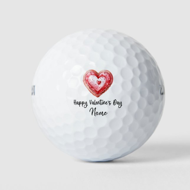 Valentine's  to golfer with love you   golfball (Vorderseite)