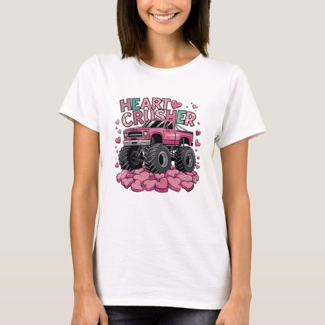 Valentines Truck Heart Crusher T-Shirt (Vorderseite)