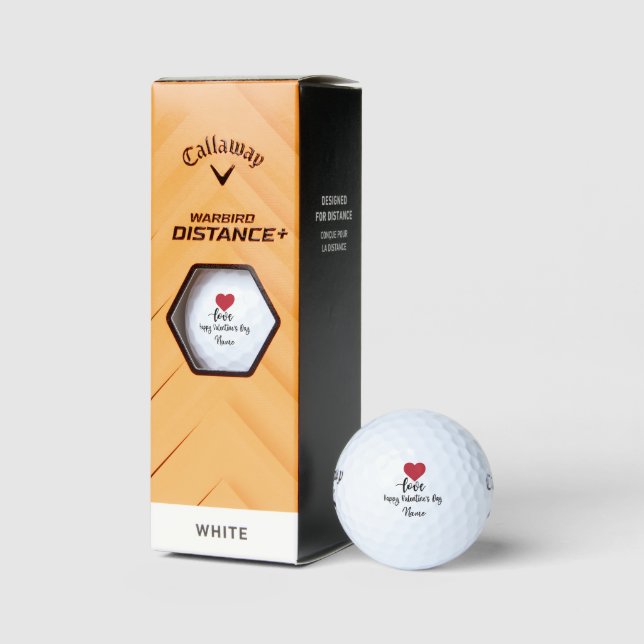 Valentine's zu Golfer mit Liebe Sie Golfbälle (Verpackungen)