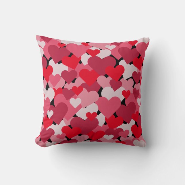 Valentinfarbe | Vollherzigkeit | Kissen (Vorderseite)