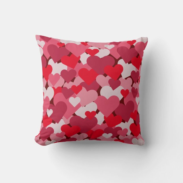 Valentinfarbe | Vollherzigkeit | Kissen (Vorderseite)