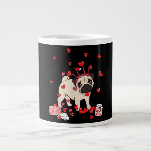 Valentingeschenk für Hunde Niedlicher Valentinst Jumbo-Tasse