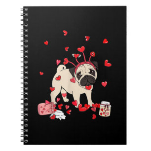 Valentingeschenk für Hunde   Niedlicher Valentinst Notizblock