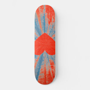 Valentinherz der Roten Sternexplosion Skateboard