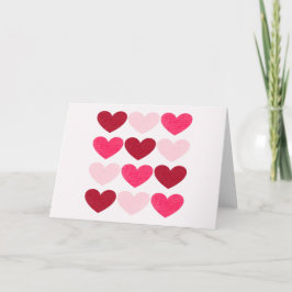 Valentinherzen Feiertagskarte