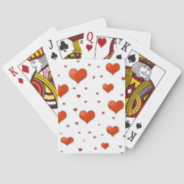 Valentinherzen Muster für Kartendesign. Spielkarten