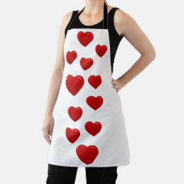 Valentinherzen Schürze