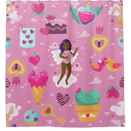 Valentininpfeil Duschvorhang