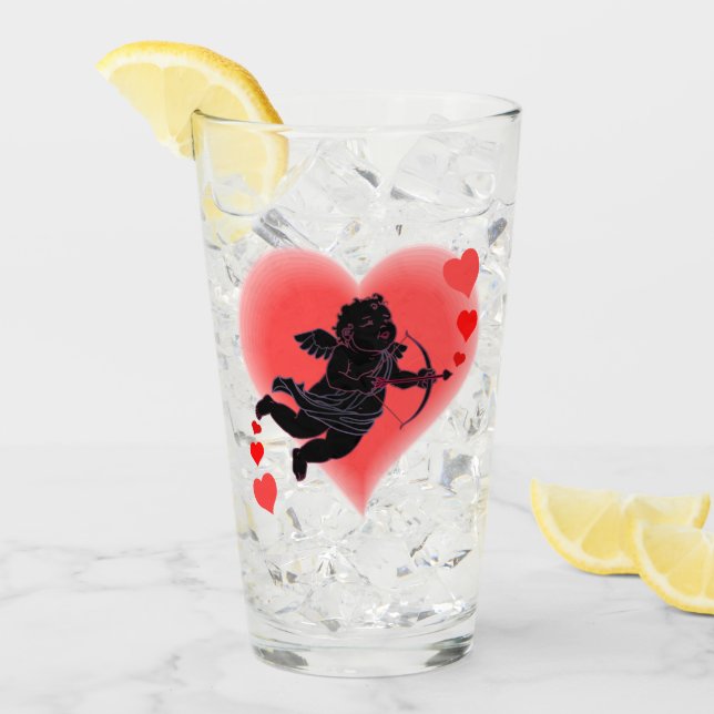 Valentinins Personalisiertes Kunstglas Glas (Vorderseite Ice)