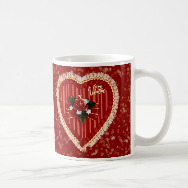 Valentinische Herz-Tasse Kaffeetasse (Rechts)