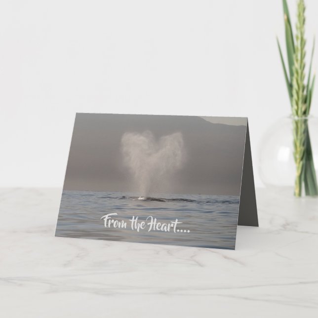 Valentinische Herzkarte Karte (Vorderseite)