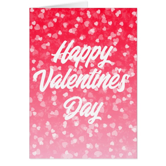 Valentinische Herzkarte und Liebe-Grußkarte (Vorne)