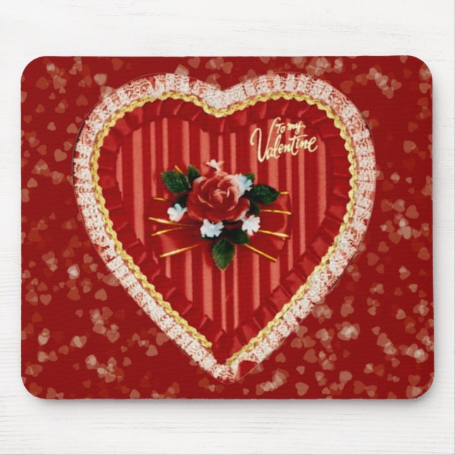 Valentinische Herzmousepad Mousepad (Vorne)