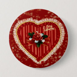 Valentinische Herztaste Button