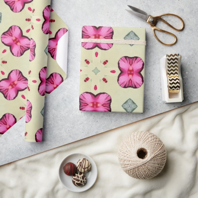 Valentinische rote Herzen Romantik abstraktes Must Geschenkpapier (Kunsthandwerk)