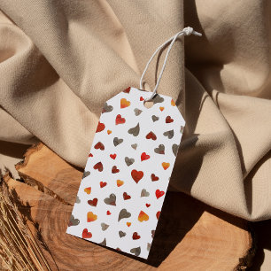 Valentinische Tagesherzen - Retro Geschenkanhänger