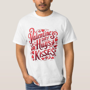 Valentinische Tasse Hugs, Küsse T-Shirt