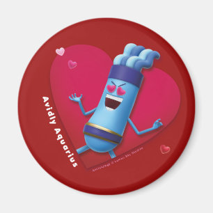 Valentinischer Kühlschrankmagnet für Aquarius