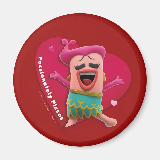 Valentinischer Kühlschrankmagnet für Fische (Vorne)