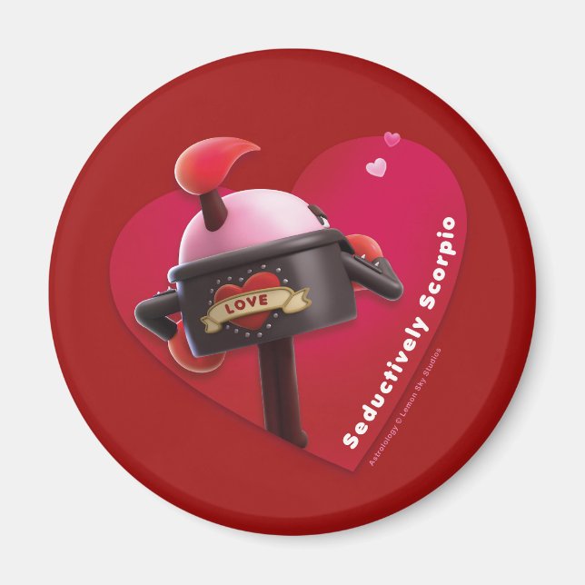 Valentinischer Kühlschrankmagnet für Skorpio (Vorne)