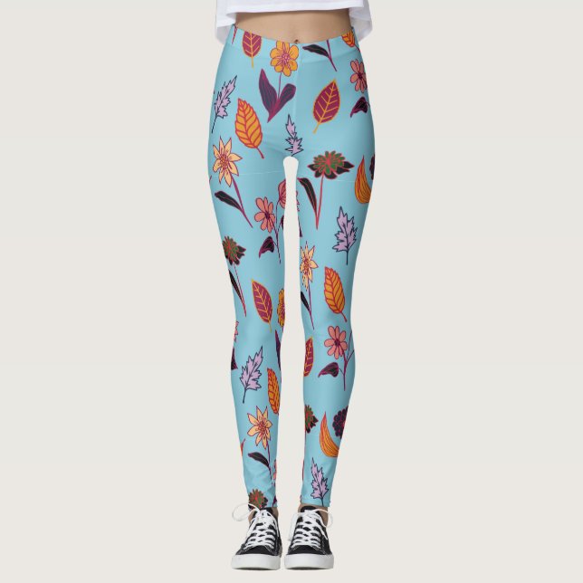Valentinisches Muster Leggings (Vorderseite)