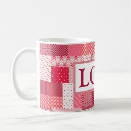 Valentinisches Patchwork Kaffeetasse