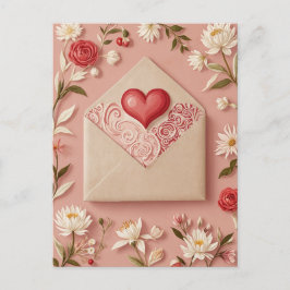 Valentinismus Blüte Feiertagspostkarte