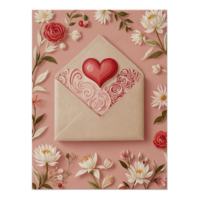 Valentinismus Blüte Poster (Vorderseite)