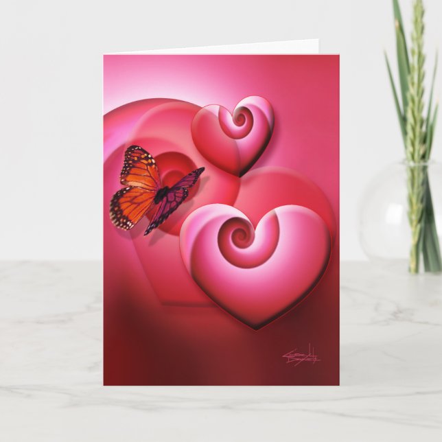 Valentinkarte der neuen Liebe Feiertagskarte (Vorderseite)