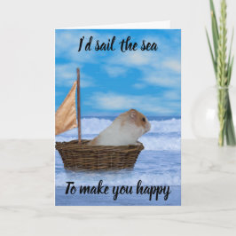 Valentinkarte des Hamsters Feiertagskarte