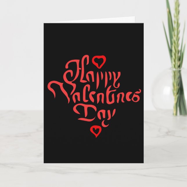 Valentinkarte Feiertagskarte (Vorderseite)