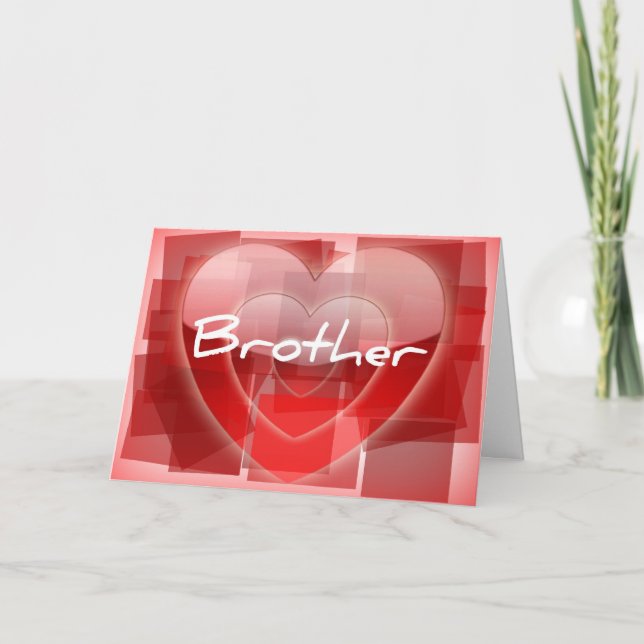 Valentinkarte für Brüder Feiertagskarte (Vorderseite)