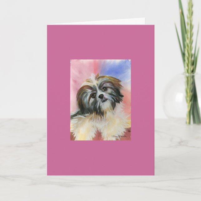 Valentinkarte für Hunde Feiertagskarte (Vorderseite)
